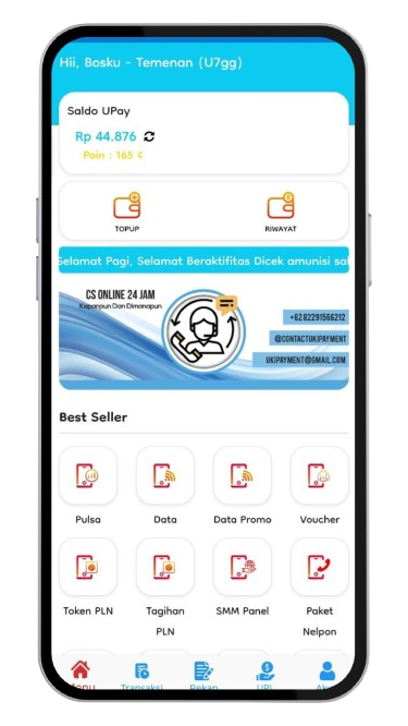 UKI Payment App Screen 1